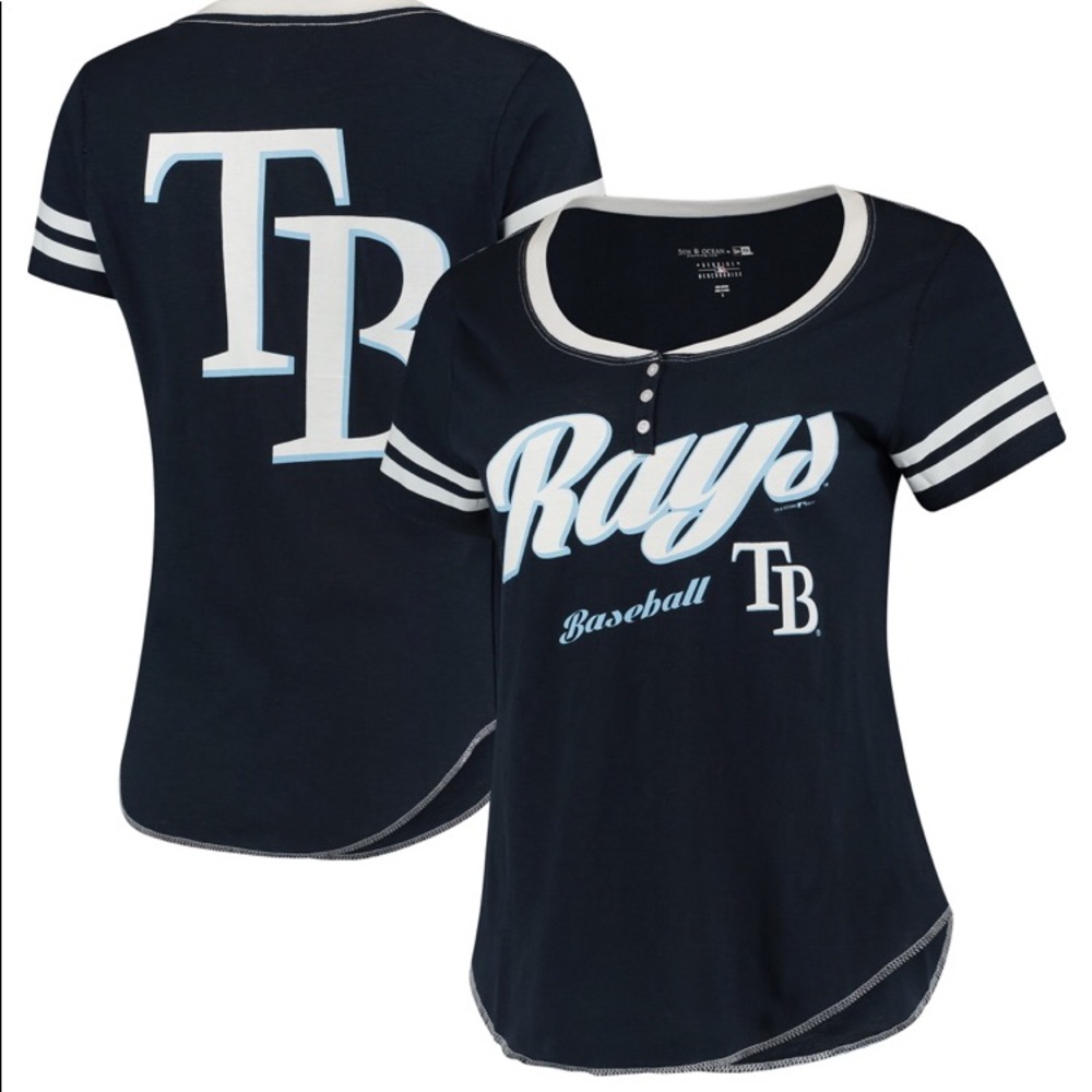 SOLD! Tampa Bay Rays Slub Henley T-Shirt